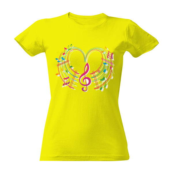 Tričko s potlačou Dámske tričko Music