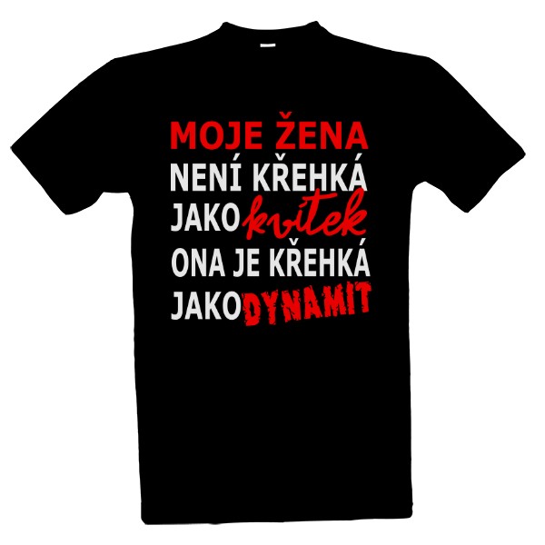 Tričko s potlačou moje žena CZ
