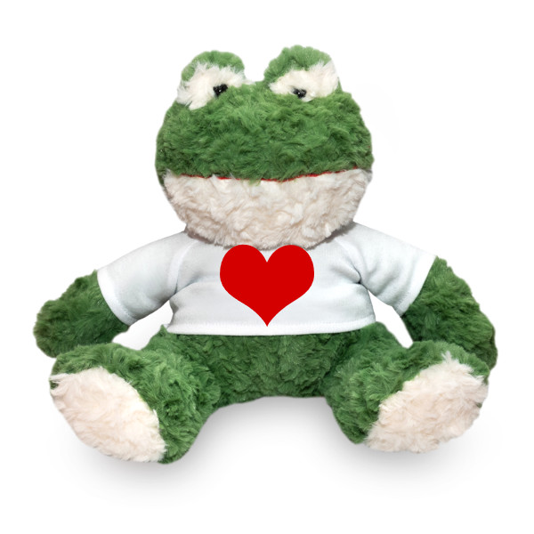 Žaba s potlačou Žabka so srdiečkom